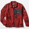 Primitive X Naruto Maroon Printed Jacket