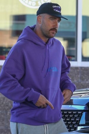Travis Kelce Purple Birthday Hoodie