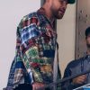 Travis Kelce Plaid Stitchwork Jacket