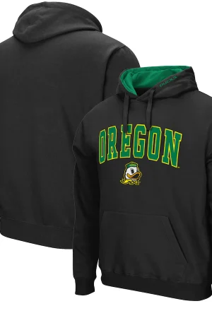 Colosseum Black Oregon Ducks Arch & Logo 3.0 Hoodie