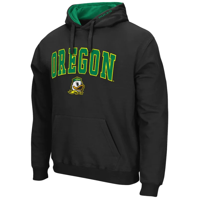 Colosseum Black Oregon Ducks Arch & Logo 3.0 Hoodie