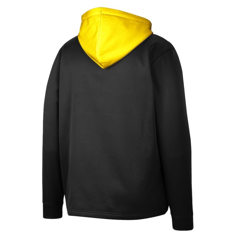Colosseum Black Oregon Ducks Luge 3.0 Quarter-Zip Hoodie