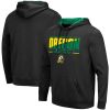 Colosseum Black Oregon Ducks Slash Stack 2.0 Hoodie