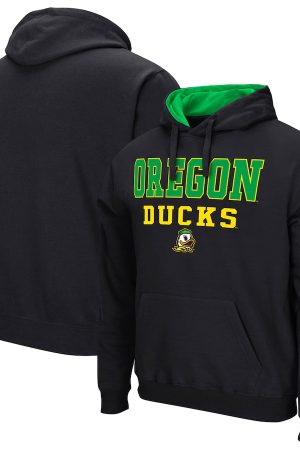 Colosseum Black Oregon Ducks Sunrise Hoodie