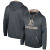 Colosseum Charcoal Oregon Ducks OHT Military Appreciation Hoodie