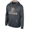 Colosseum Charcoal Oregon Ducks OHT Military Appreciation Hoodie