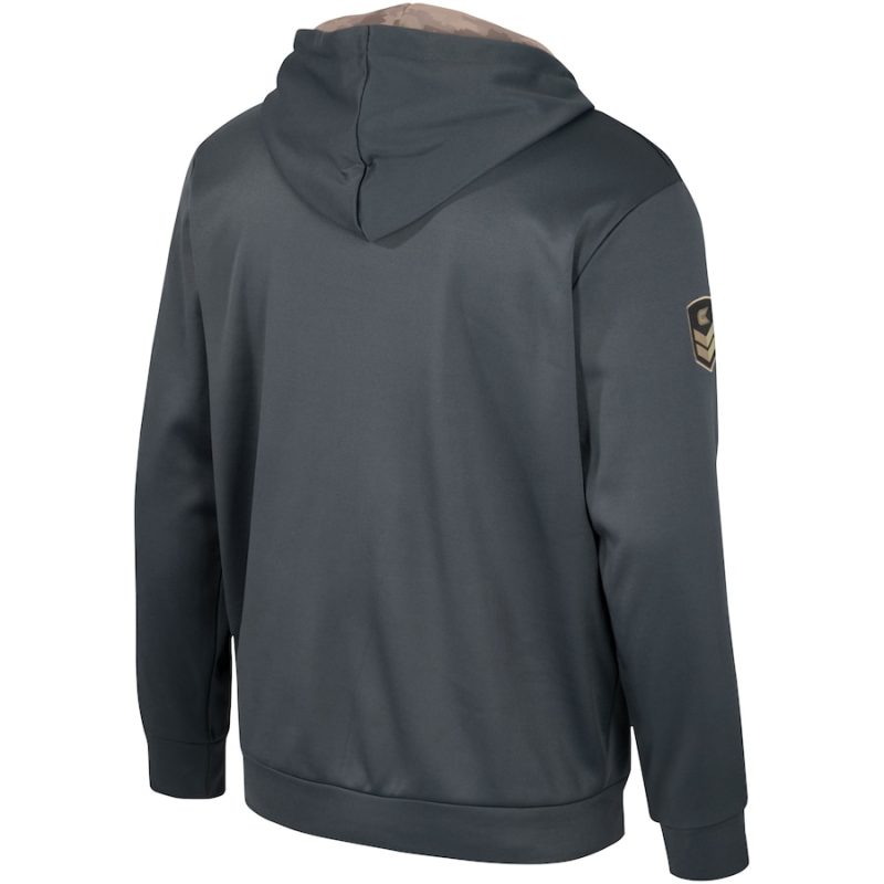 Colosseum Charcoal Oregon Ducks OHT Military Appreciation Hoodie