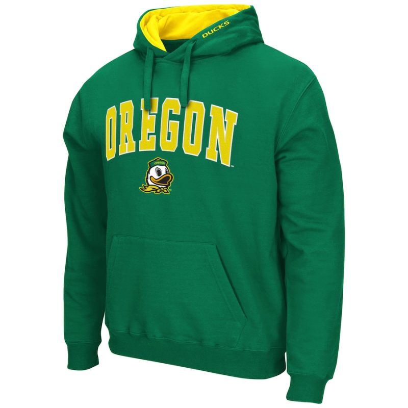Colosseum Green Oregon Ducks Arch & Logo 3.0 Hoodie