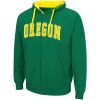 Colosseum Green Oregon Ducks Full-Zip Hoodie