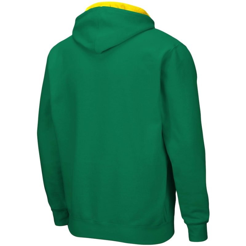 Colosseum Green Oregon Ducks Full-Zip Hoodie
