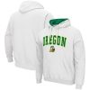 Colosseum White Oregon Ducks Arch & Logo 3.0 Hoodie