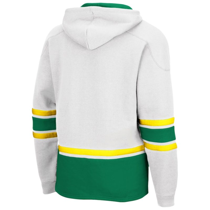 Colosseum White Oregon Ducks Lace Up 3.0 Hoodie