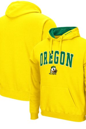 Colosseum Yellow Oregon Ducks Arch & Logo 3.0 Hoodie