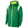 Nike Green Oregon Ducks 2022 Sideline Full-Zip Hoodie Jacket