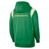 Nike Green Oregon Ducks 2022 Sideline Full-Zip Hoodie Jacket