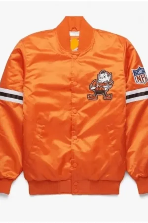 Deshaun Watson Cleveland Browns NFL Orange Varsity Jacket