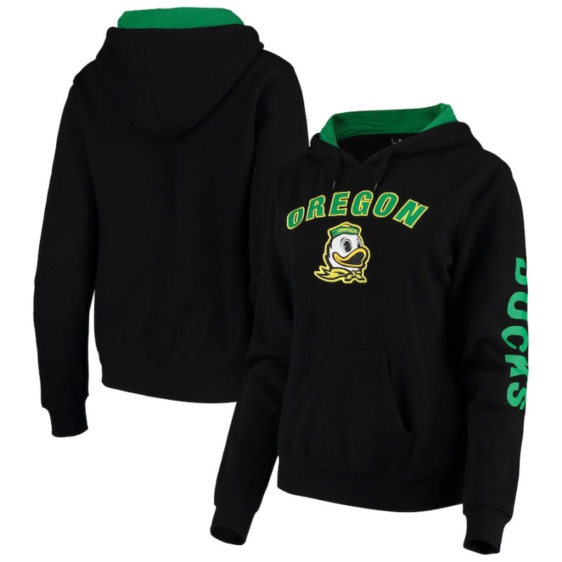 Colosseum Black Oregon Ducks Loud and Proud Hoodie
