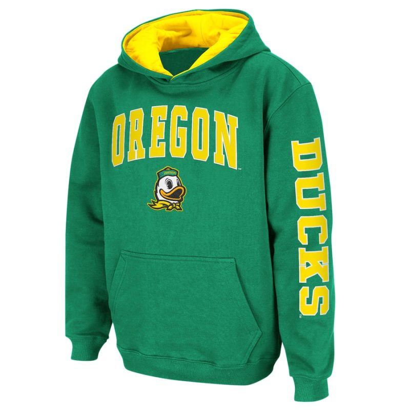 Youth Colosseum Green Oregon Ducks 2-Hit Team Hoodie