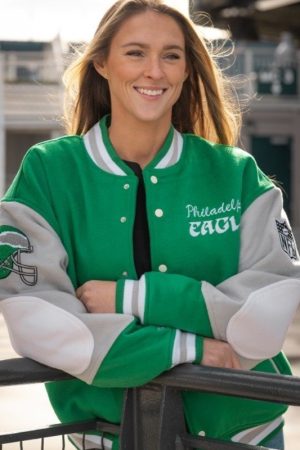 Kylie Kelce ’90s Eagles Letterman Jacket