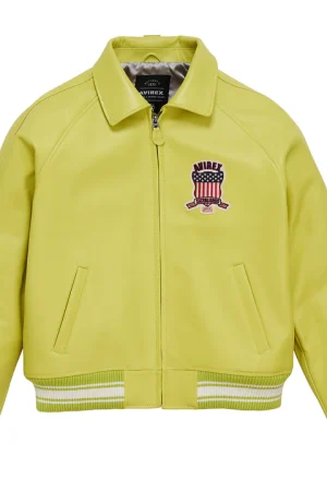 Avirex Limited Edition Leather Yellow Icon Jacket