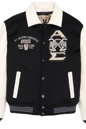 Avirex Omega Wool/leather Varsity Jacket