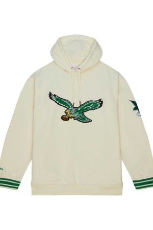 Philadelphia Eagles Cream Chainstitch Hoodie