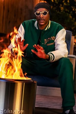 Death Row Green Paisley Varsity Jacket