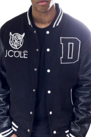 Dreamville J Cole Born Sinner Varsity Jacket