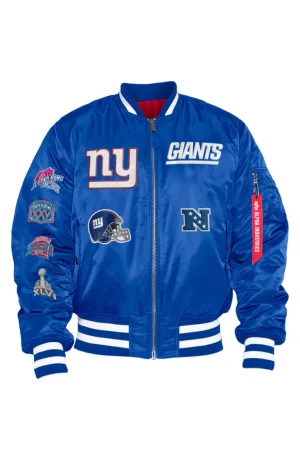 New York Giants X Alpha X New Era MA-1 Bomber Jacket