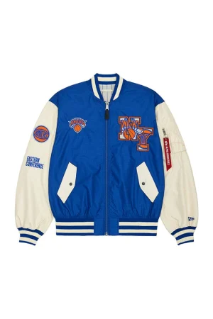 New York Knicks X Alpha X New Era L-2B Bomber Jacket