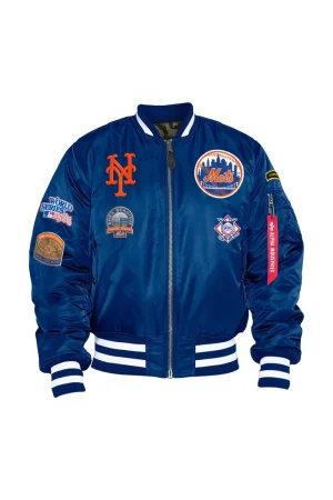 New York Mets X Alpha X New Era MA-1 Bomber Jacket