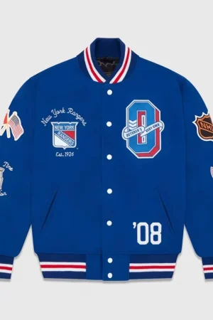 OVO New York Rangers Varsity Jacket