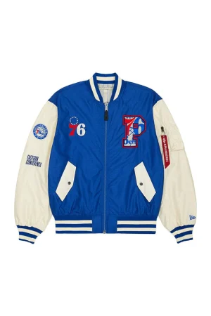 Philadelphia 76ers X Alpha X New Era L-2B Bomber Jacket
