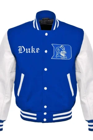 Duke Blue Devils Royal and White Varsity Jacket