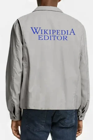 Wikipedia Editor Gray Cotton Jacket