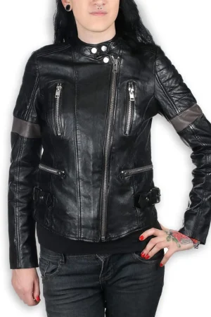 Women’s Megyn AC/DC Leather Jacket