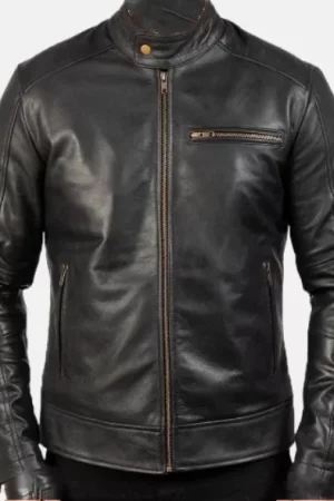 Men’s Black Biker Leather Jacket