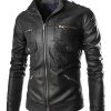 Slim Fit Biker Leather Jacket