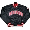 80’s Detroit Red Wings Black Satin Jacket