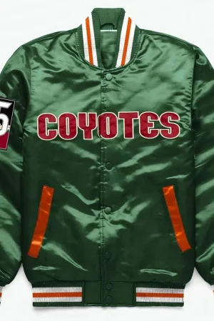 Arizona Coyotes Exclusive Green Satin Jacket