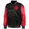 Black Red Jeff Hamilton Toronto Raptors Satin Jacket