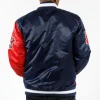 Atlanta Braves Starter Red and Blue Satin Jacket
