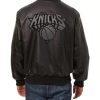 Black NBA New York Knicks Leather Jacket