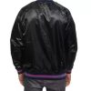 Black NBA New York Knicks Satin Jacket