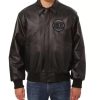 Black NBA New York Knicks Leather Jacket