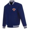 Blue NBA New York Knicks Hometown Satin Jacket