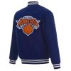 Blue NBA New York Knicks Hometown Satin Jacket