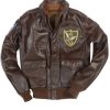 Mens Flying Tigers A-2 Fighter Group Leather Jacket
