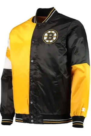 Boston Bruins Ice Hockey Club Satin Jacket