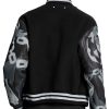 Chains Camo Lv Letterman Varsity Jacket